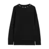 Jil Sander Crewneck Jumper With Stud Application In Black