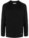 Jil Sander Crew Neck Cotton T-shirt In Black