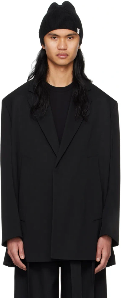 Jil Sander Black Tailored Blazer In 001 Black