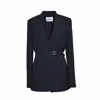 Jil Sander Black Tailored Jacket With Asymmetric Closure
