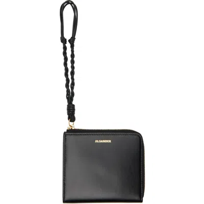 Jil Sander Black Tangle Card Holder