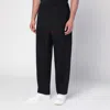 Jil Sander Midnight Blue Pants In Technical Gabardine Men In Animal Print