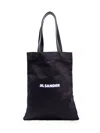 Jil Sander Black Tela Bag In 1
