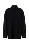 Jil Sander Black Turtleneck Top In Black