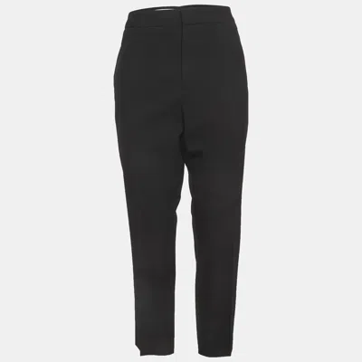 Pre-owned Jil Sander Black Twill Regular Fit Trousers L