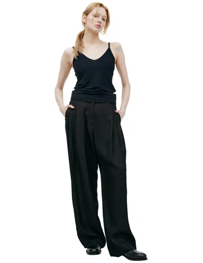 Jil Sander Black V-neck Top
