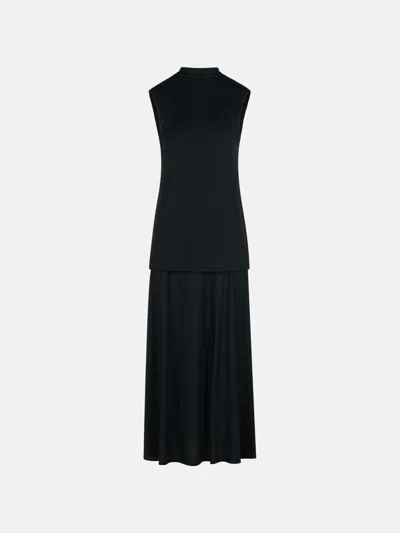 Jil Sander Black Viscose Blend Dress
