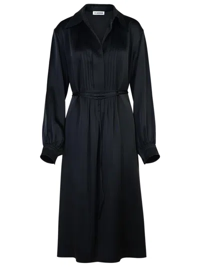 Jil Sander Black Viscose Blend Dress