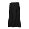 Jil Sander Black Viscose Flared Midi Skirt