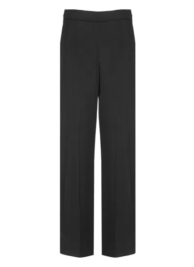 JIL SANDER JIL SANDER BLACK VISCOSE PALAZZO PANTS