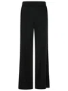Jil Sander Womens  Straight-leg High-rise Woven-blend Trousers In Black