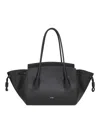 Jil Sander Black Voyage Small Handbag In Multi