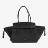 Jil Sander Voyage Small Leather Bag In Black