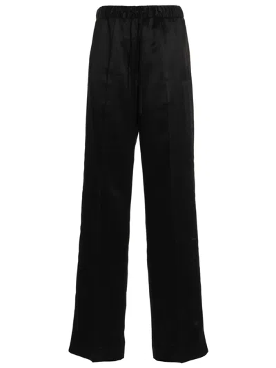 JIL SANDER BLACK WIDE LEG PANT