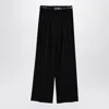Jil Sander Black Wide Trousers With Belt Women