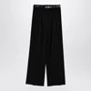 Jil Sander Black Wide Trousers With Belt