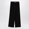 Jil Sander Black Wide Trousers With Belt Women
