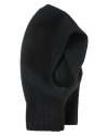 Jil Sander Black Wool Balaclava In Black