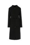 Jil Sander Black Wool Blend Coat