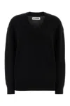 Jil Sander Black Wool Blend Oversize Sweater In Black