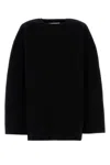 Jil Sander Black Wool Blend Oversize Sweater In Black