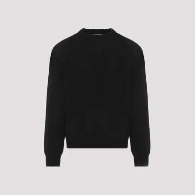 JIL SANDER MEN BLACK WOOL-BLEND PULLOVER, S LUXURY SWEATERS & KNITWEAR FOR MEN DARVEYS