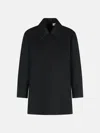 Jil Sander Black Wool Blouse