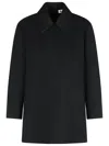 Jil Sander Wool Long Sleeve Top In Black