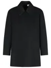 Jil Sander Wool Long Sleeve Top In Black