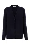 Jil Sander Ribbed Wool V-neck Cardigan