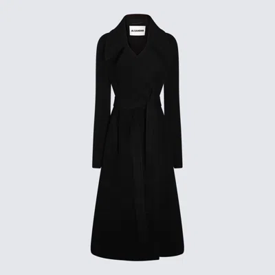 Jil Sander Black Wool Coat