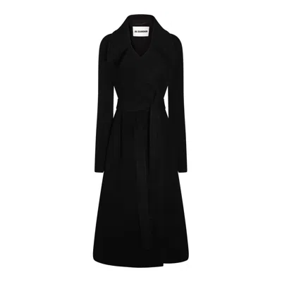 Jil Sander Black Wool Coat