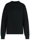 Jil Sander Wool Crew Neck Sweater With Asymmetric Detail