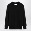Jil Sander Wool Crewneck Sweater In Black