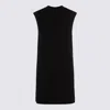 Jil Sander Black Wool Down Jacket In Black
