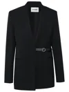 Jil Sander Black Wool Jacket In Nero