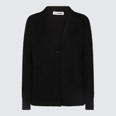 JIL SANDER JIL SANDER BLACK WOOL KNITWEAR