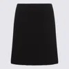 Jil Sander Black Wool Mini Skirt