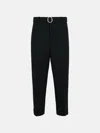 Jil Sander Black Wool Pants In Black
