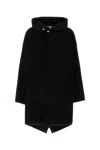 Jil Sander Black Parka With Zipper