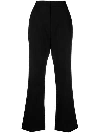 Jil Sander Black Wool Regular Straight Trouser