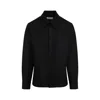 Jil Sander Long-sleeve Wool Shirt In Black