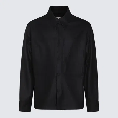 Jil Sander Black Wool Shirt