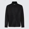 Jil Sander Man Shirt Black Size 42 Wool In Black