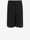 Jil Sander Black Wool Short Pants