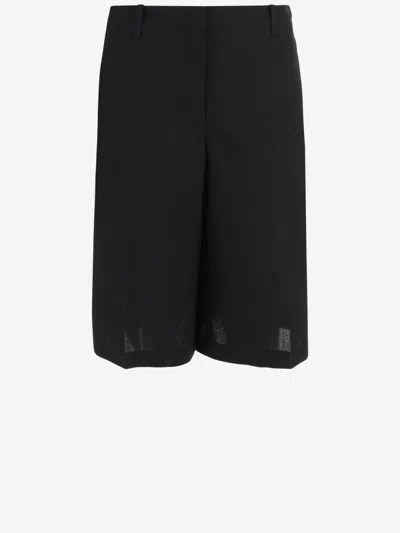 Jil Sander Black Wool Short Pants