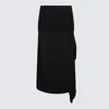 Jil Sander Black Wool Skirt