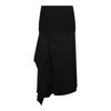 Jil Sander Black Wool Skirt