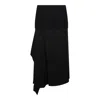 Jil Sander Black Wool Skirt In Black