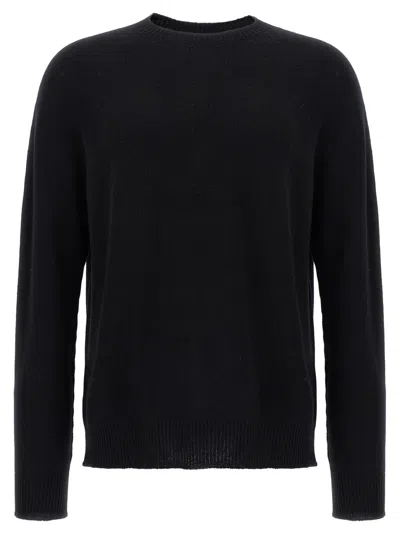 JIL SANDER BLACK WOOL SWEATER